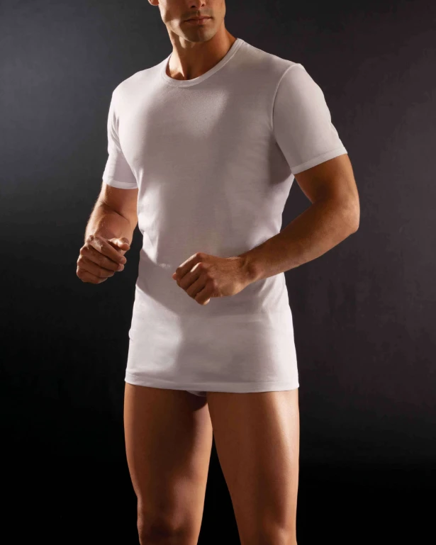 Maglia Uomo T-Shirt Girocollo Filo Di Scozia Cagi 1318 4 Maglia Uomo T-Shirt Girocollo Filo Di Scozia Cagi 1318 - immagine 2