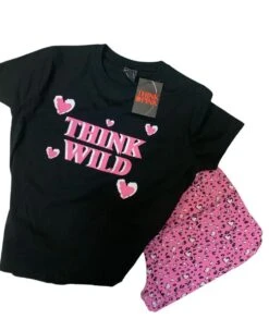 Pigiama Donna Corto 100% Cotone THINK PINK 2010 Outlet