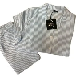 Pigiama Donna Stoffa Corto 100% Cotone THINK PINK 2020 Outlet