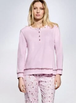 Pigiama Donna 100% Cotone Caldo Interlock Infiore 2046 7 Pigiama Donna 100% Cotone Caldo Interlock Infiore 2046 -Stile Intimo Negozio 2046 2