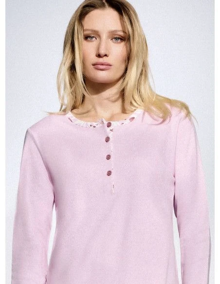 Pigiama Donna 100% Cotone Caldo Interlock Infiore 2046 5 Pigiama Donna 100% Cotone Caldo Interlock Infiore 2046 - immagine 3