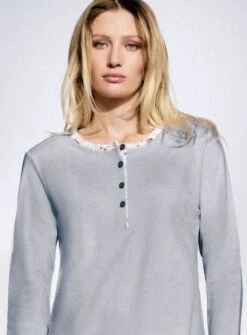 Pigiama Donna 100% Cotone Caldo Interlock Infiore 2046 9 Pigiama Donna 100% Cotone Caldo Interlock Infiore 2046 -Stile Intimo Negozio 2046 4