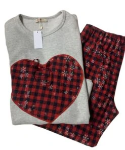 Pigiama Donna Cotone Felpato Punto Milano Coccolami 2419 Outlet