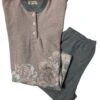 Pigiama Donna Cotone Felpato Punto Milano Coccolami 2421 Outlet -Stile Intimo Negozio 2421