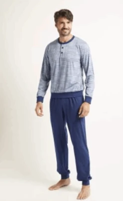 Pigiama Uomo Cotone 100% Nottingham 27837 Outlet