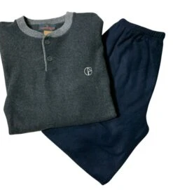 Pigiama Uomo Cotone Felpato Punto Milano Nazzareno Gabrielli 3062