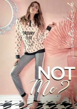 Pigiama Donna Caldo Cotone Nottingham 34616 Offerta Speciale