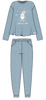 Pigiama Donna Fila 4067 Cotone Caldo Invernale 3 Pigiama Donna Fila 4067 Cotone Caldo Invernale