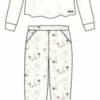 Pigiama Donna Fila 4069 Cotone Caldo Invernale -Stile Intimo Negozio 4069 1