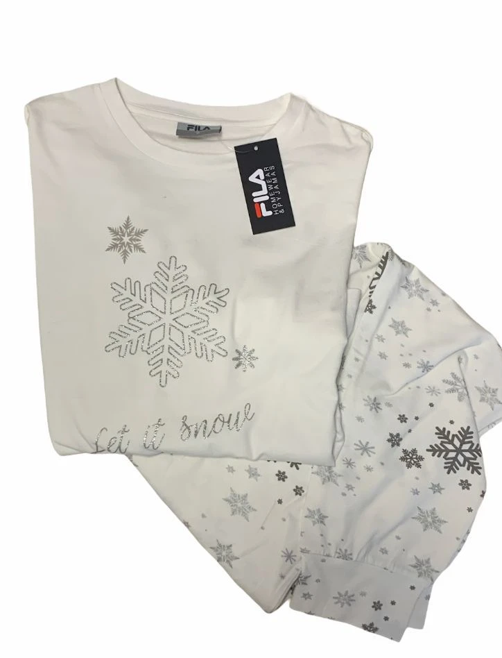 Pigiama Donna Fila 4069 Cotone Caldo Invernale 4 Pigiama Donna Fila 4069 Cotone Caldo Invernale - immagine 2
