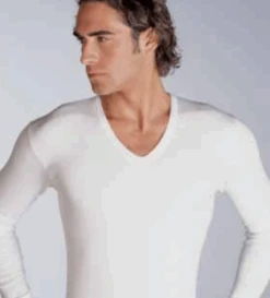 Maglia Uomo Scollo A V M/L Cotone Felpato Ciesseti 42018