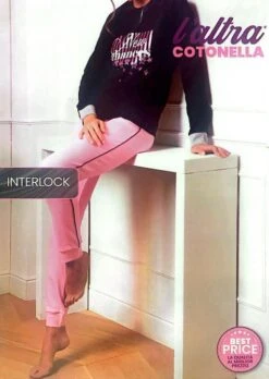 Pigiama Donna 100% Cotone Caldo Pesante Cotonella Ddc43000