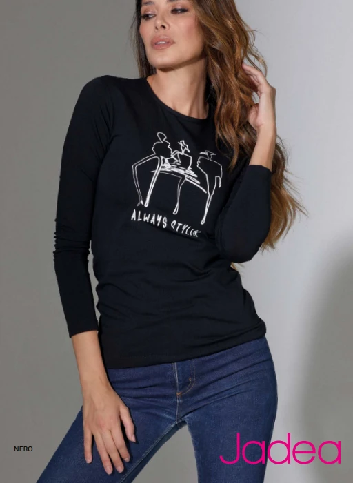 Maglia Donna Manica Lunga Moda Jadea 4532 Outlet 3 Maglia Donna Manica Lunga Moda Jadea 4532 Outlet