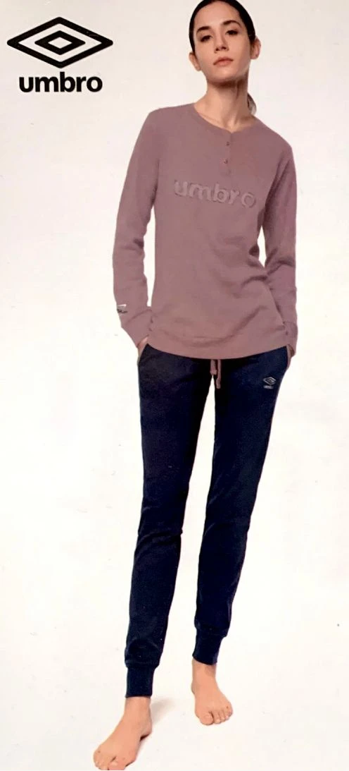 Pigiama Donna 100% Cotone Caldo Pesante Umbro 12107 Prezzo Outlet 4 Pigiama Donna 100% Cotone Caldo Pesante Umbro 12107 Prezzo Outlet - immagine 2