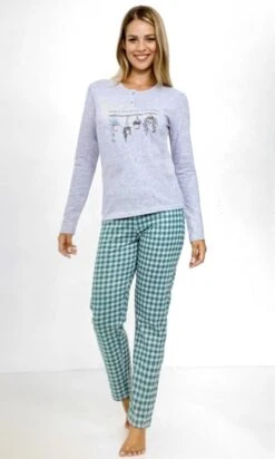 Pigiama Donna Lungo 100% Cotone Jersey Il Granchio Lady 415