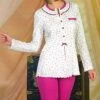 Pigiama Donna Calibrato 100% Caldo Cotone Linclalor 92826 Outlet -Stile Intimo Negozio 92826