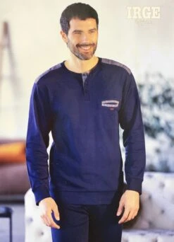 Pigiama Uomo 100% Caldo Cotone Invernale Irge 2410