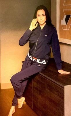 Tuta Donna Aperta Fila 4065 Cotone Felpato Invernale -Stile Intimo Negozio b4065