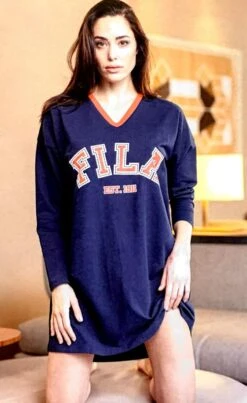 Abito Casa Maxi Maglia Donna Fila 4072 Cotone Pesante Invernale 7 Abito Casa Maxi Maglia Donna Fila 4072 Cotone Pesante Invernale -Stile Intimo Negozio b4072