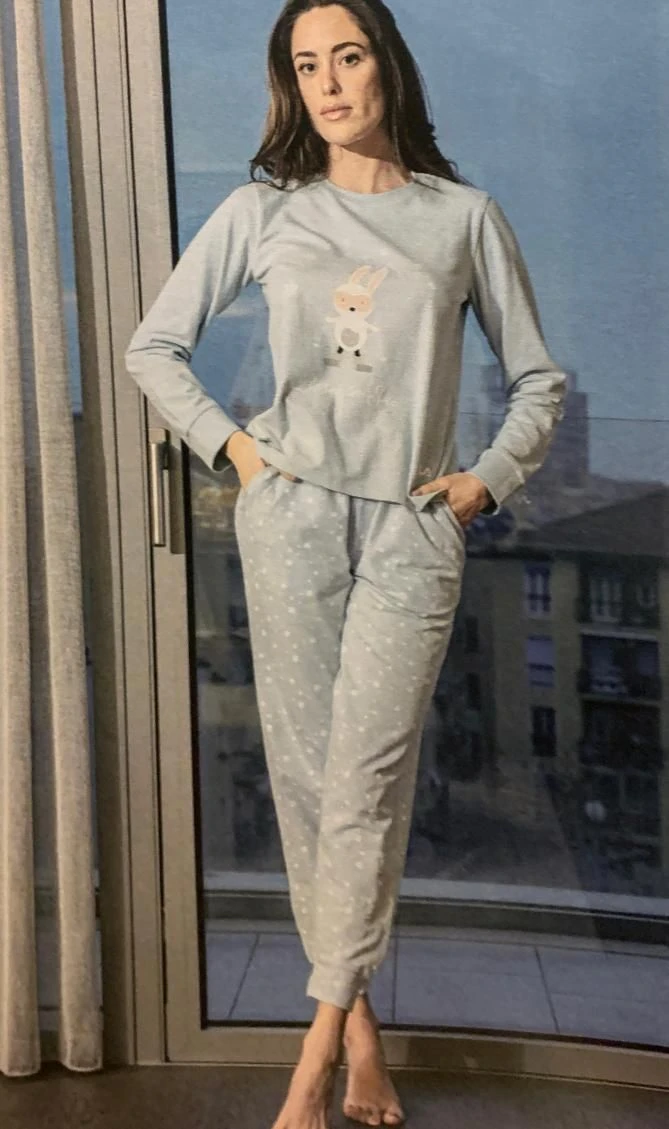 Pigiama Donna Fila 4067 Cotone Caldo Invernale 5 Pigiama Donna Fila 4067 Cotone Caldo Invernale - immagine 3