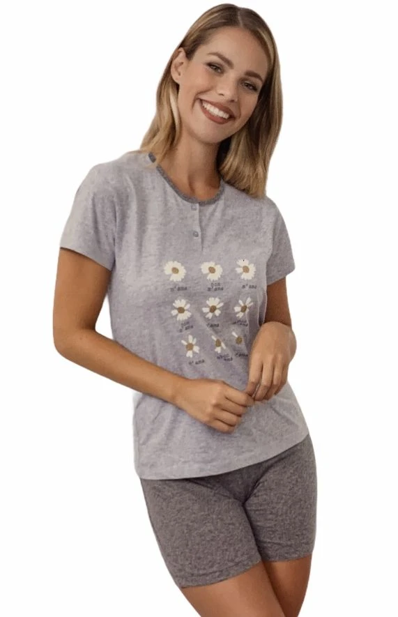 Pigiama Donna Corto 100% Cotone IL GRANCHIO Lady 821 Special Price 4 Pigiama Donna Corto 100% Cotone IL GRANCHIO Lady 821 Special Price - immagine 2