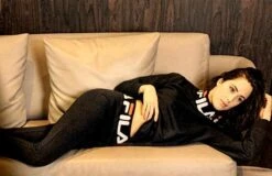 Tuta Donna Sportiva Fila 4064 Cotone Felpato -Stile Intimo Negozio hhh