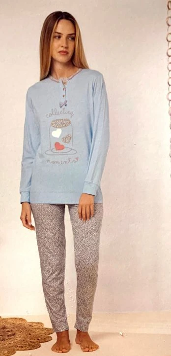 Pigiama Donna 100% Cotone Jersey Irge 2301