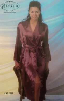 Vestaglia Donna Raso Boselli Edelweiss 1980 Fine Serie Special Price